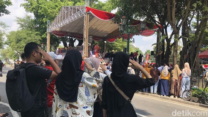 Upacara 17 Agustus Suasana khidmat dalam upacara 17 Agustus di Istana Kepresidenan Yogyakarta, Minggu (17/8/2025).