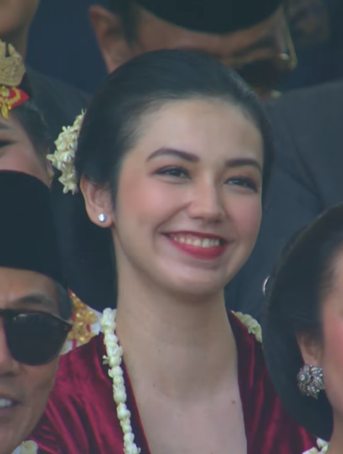 Upacara HUT ke-80 RI Senyum ayu selebritas menghadiri Upacara HUT ke-80 RI di Istana Merdeka, Minggu (17/8/2025).