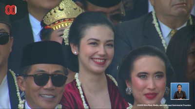 Ayunya... Velove Vexia, Nagita, hingga Wulan Guritno di Upacara HUT ke-80 RI