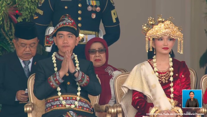 Wakil Presiden Gibran Rakabuming Raka di upacara HUT RI (Dok Sekretariat Presiden)