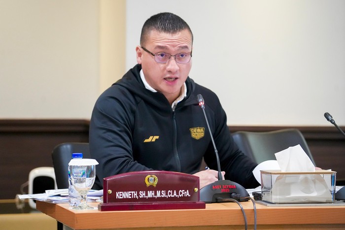 Anggota DPRD DKI Jakarta, Fraksi PDI Perjuangan Hardiyanto Kenneth.