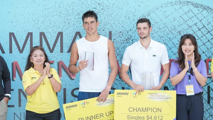 Arthur Gea kembali berjaya di Amman Men’s World Tennis Championship. Kali ini petenis Prancis itu merajai Serie IV M-25.