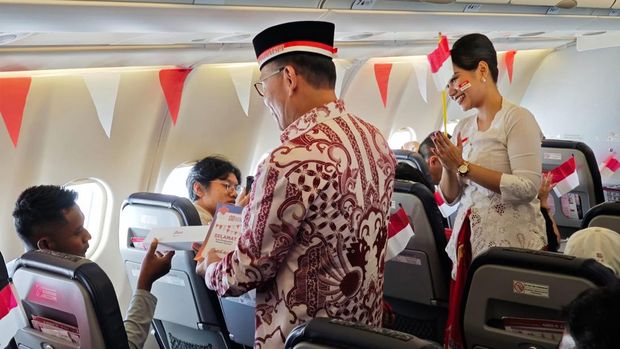 Cara Batik Air Rayakan HUT RI ke-80 di Udara