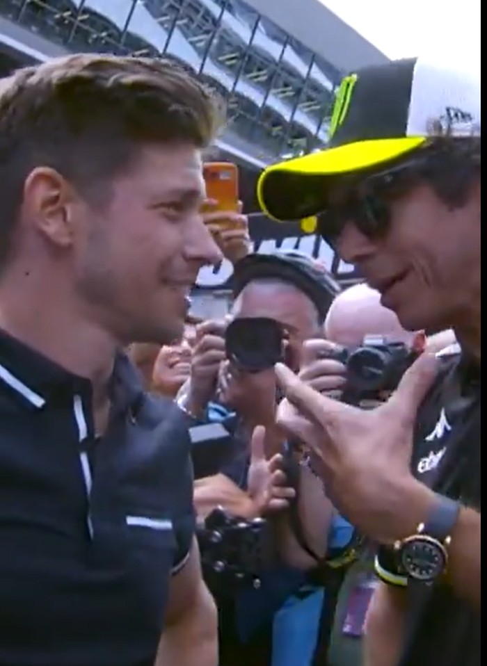 Casey Stoner-Valentino Rossi bertemu di Sirkuit Red Bull Ring