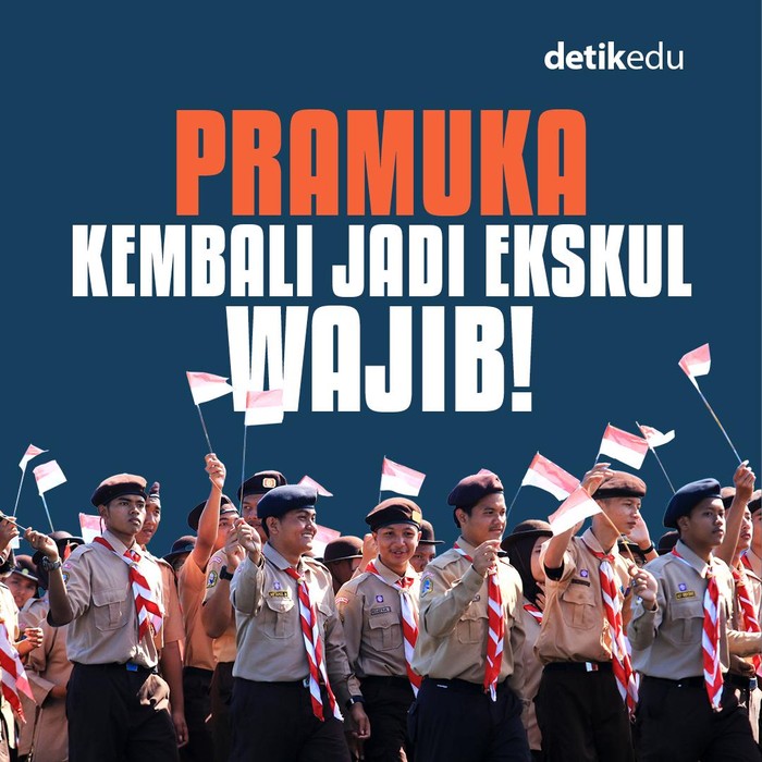 infog pramuka kembali jadi ekskul wajib