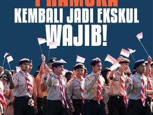 Infografis: Pramuka Kembali Jadi Ekskul Wajib!