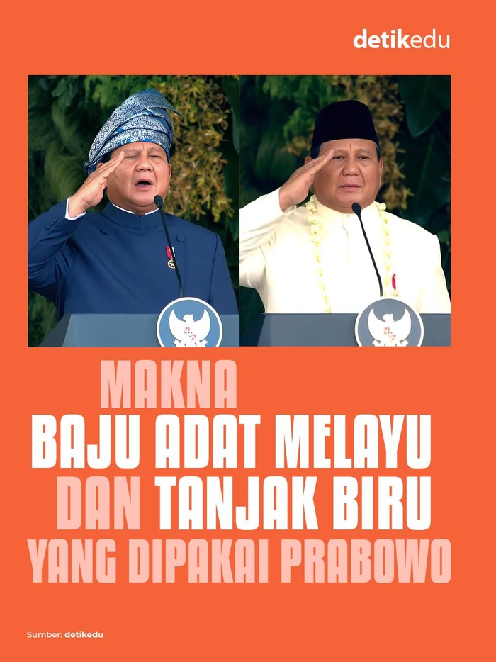 infografis baju adat Prabowo