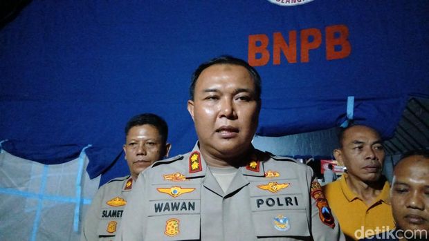 Kapolres Blora, AKBP Wawan Andi Susanto, saat ditemui di lokasi sumur minyak meledak di Dusun Gendono, Gandu, Bogorejo, Senin (18/8/2025).