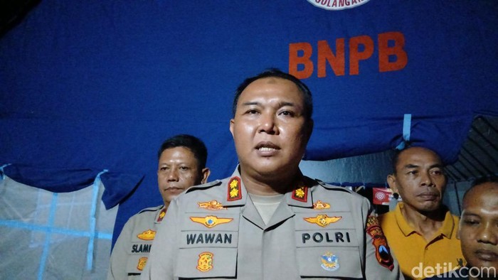 Kapolres Blora, AKBP Wawan Andi Susanto, saat ditemui di lokasi sumur minyak meledak di Dusun Gendono, Gandu, Bogorejo, Senin (18/8/2025).