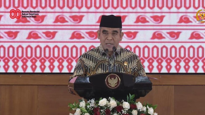 Ketua MPR RI Ahmad Muzani di acara peringatan Hari Konstitusi. (dok YouTube/MPRGOID)