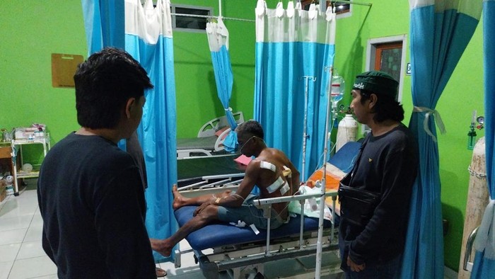 Korban saat menjalani perawatan sebelum meninggal dunia.