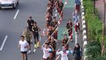 Potret Lari Lintas Juang Labschool UNJ, Siswa SMA Lari 17 Kilometer