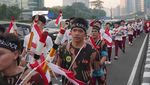 Potret Lari Lintas Juang Labschool UNJ, Siswa SMA Lari 17 Kilometer