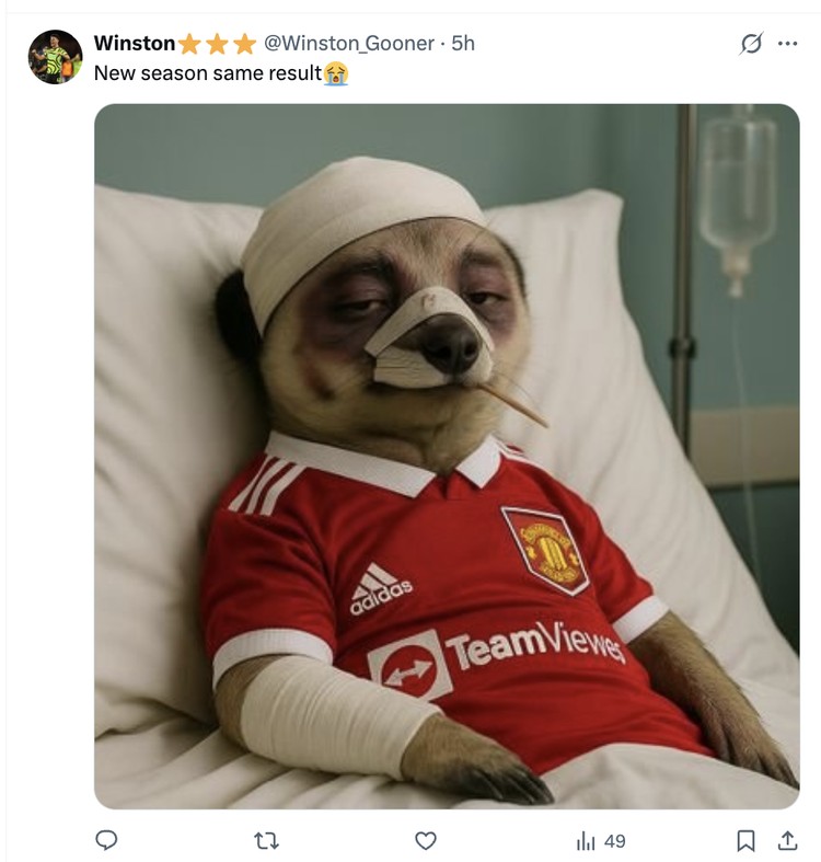 Meme Arsenal vs MU