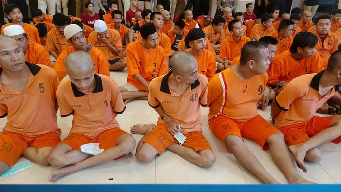 Para tersangka yang ditangkap Polda Lampung