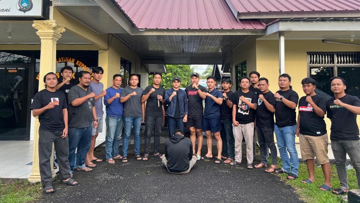 Pembunuh pria parauh baya di Bangka Barat ditangkap polisi.