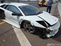 Cek Nopol Lamborghini yang Kecelakaan di Tol Kunciran, Nggak Terdaftar?