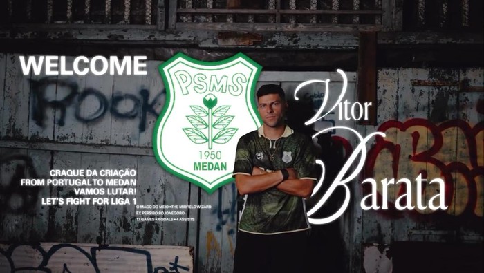 Pemain baru PSMS Medan asal Portugal, Vitor Barata