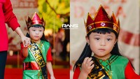 Bukan hanya membuat baju adat untuk Rayyanza, Sus Rini, juga membuat baju adat untuk beberapa anak selebritas lainnya. Salah satu di antaranya adalah untuk anak Aurel Hermansyah dan Atta Halilintar, Ameena dan Azura. Foto: instagram Raffi Ahmad dan Nagita Slavina