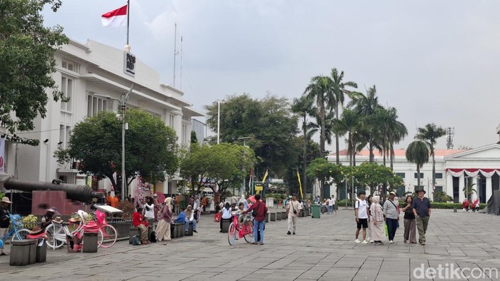 Suasana Kota Tua, Jakarta di hari libur HUT RI (Brigitta Belia/detikcom)