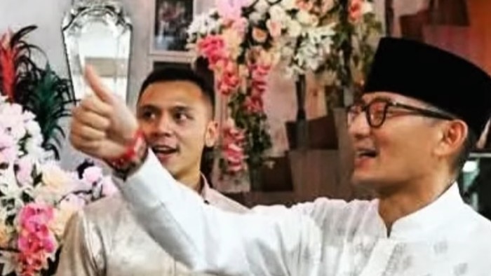 Tangkapan layar AKP Bimo saat menjadi ADC Sandiaga Uno ketika masih menjabat Menteri Pariwisata dan Ekonomi Kreatif. (dok. Istimewa)