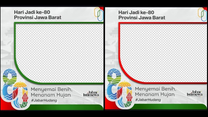 Twibbon HUT Provinsi Jabar ke-80 Tahun 2025