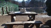 Boneka salju ikon Pulau Nami