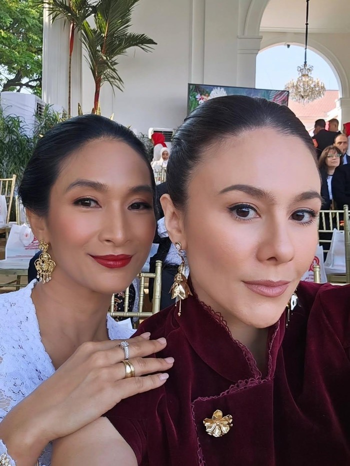 Wulan Guritno Wulan Guritno menghadiri HUT ke-80 RI di Istana Merdeka, Minggu (18/7/2025).