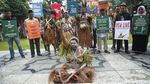 Aktivis dan Korban PSN Gelar Doa di Depan MK Jelang Sidang Judicial Review
