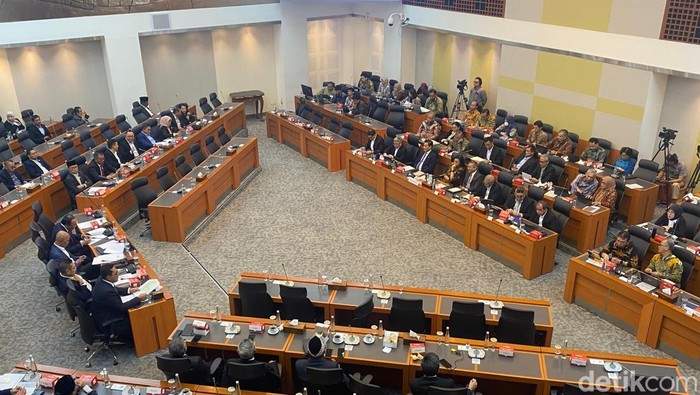 Badan Anggaran (Banggar) DPR RI menyetujui RUU tentang Pertanggungjawaban atas Pelaksanaan Anggaran Pendapatan Belanja Negara (APBN) tahun 2024 (RUU P2 APBN). (Dwi/detikcom).