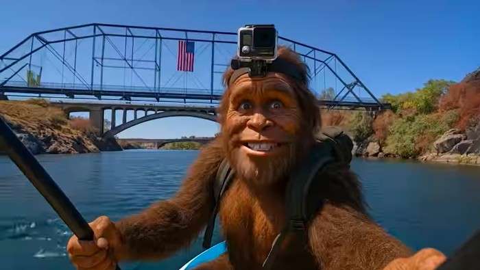Bigfoot jadi pemadu wisata dalam video promosi Kota Folsom di Amerika Serikat