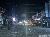 Polisi Sisir Jalan Cokroaminoto Antisipasi Sisa Massa Tolak Kenaikan PBB Bone