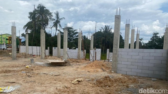Dapur SPPG Polres Tabalong mulai dibangun.