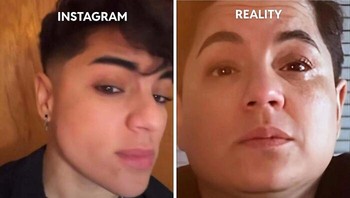 Postingan Instagram vs kenyataan. Foto: Boredpanda
