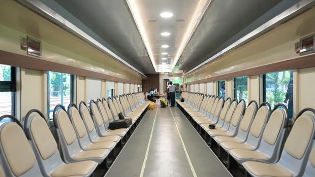 Gerbong kereta api khusus untuk petani dan pedagang. (Dok. KAI)