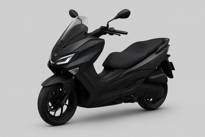 Ilustrasi calon skutik gambot Suzuki pesaing Yamaha Xmax dan Honda Forza