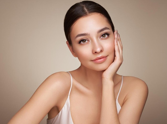 Ilustrasi skincare wanita