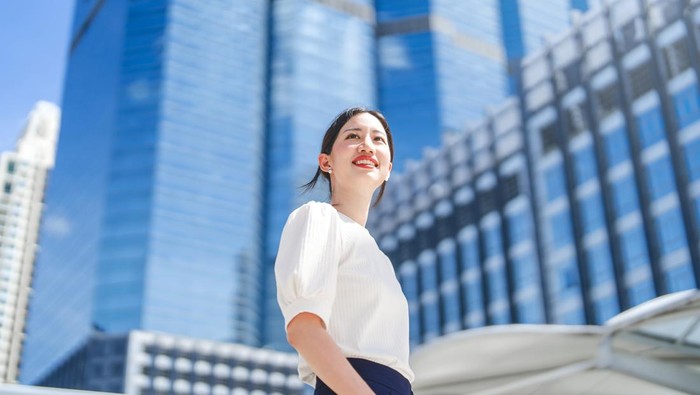 Ilustrasi skincare wanita