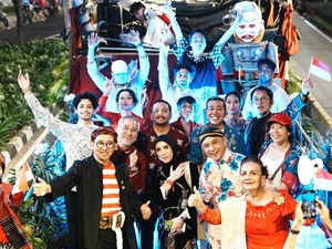 Deretan Artis Papan Atas di Kendaraan Kemenbud saat Karnaval Kemerdekaan