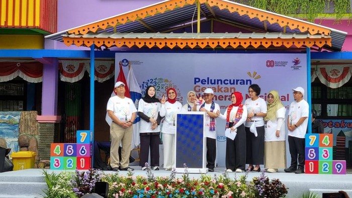 Kemendikdasmen luncurkan Gerakan Numerasi Nasional (GNN), Selasa (19/8/2025).
