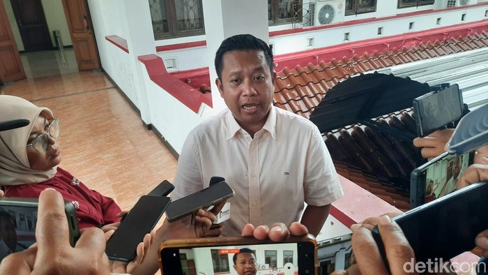 Ketua Pansus Hak Angket DPRD Pati, Teguh Bandang Waluyo di DPRD Pati, Selasa (19/8/2025).