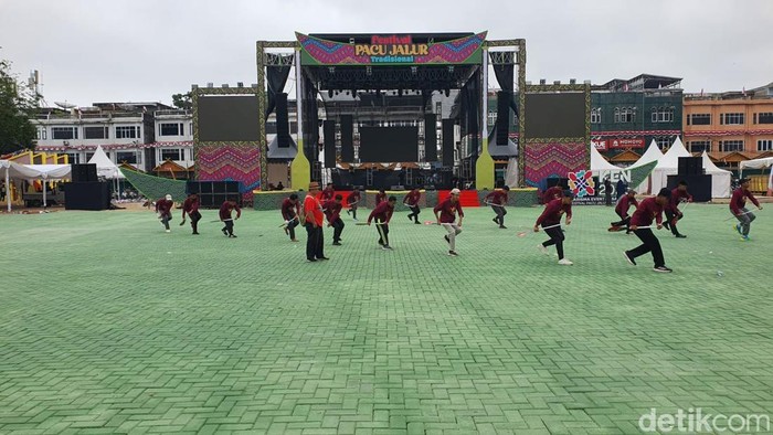 Lokasi Festival Pacu Jalur di Kuansing, Riau. (Raja Adil Siregar/detikSumut)