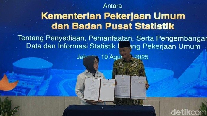 Penandatangan Kesepakatan BPS dan Kementerian PU