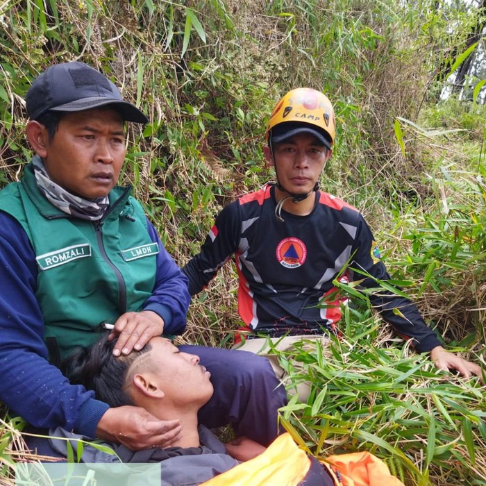 Chamdan Salman Alfarizi, pendaki Gunung Buthak yang dilaporkan hilang ditemukan selamat
