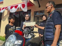 Pesan Polisi Usai Kembalikan Motor Siswa SMP Bangkalan yang Dibegal