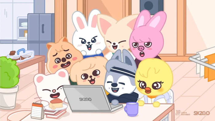 Karakter SKZOO boyband K-Pop Stray Kids.