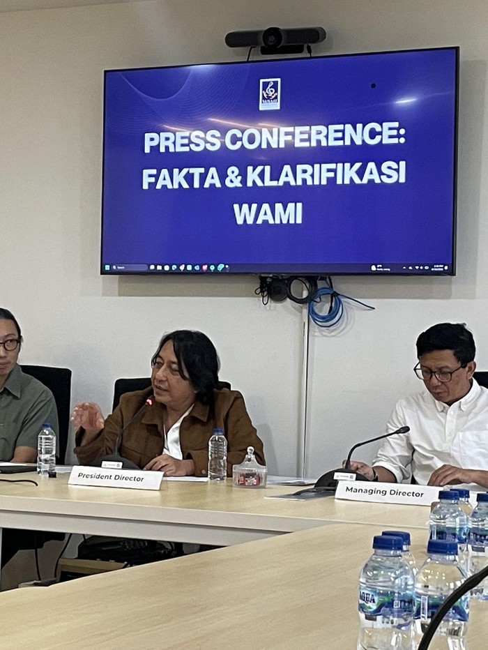 Wahana Musik Indonesia (WAMI) menggelar jumpa pers terkait kritik Ari Lasso.