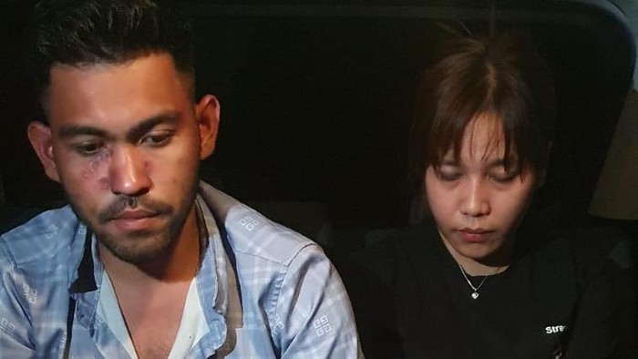 Bareskrim menangkap sejoli kurir 4 ribu butir Happy Five di Kota Medan.