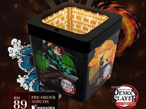 Unik Banget! Bioskop Malaysia Jual Popcorn Desain Kastil Infinity Muzan Kibutsuji