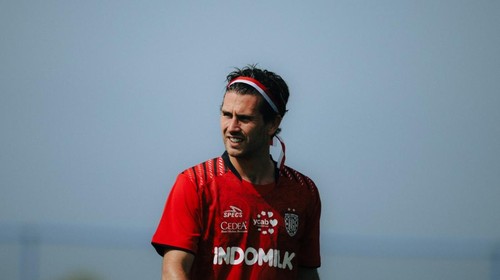 Jordy Bruijn menjalani latihan perdana bersama Bali United sejak diperkenalkan secara resmi pada Selasa (19/8/2025). /Dok. Bali United